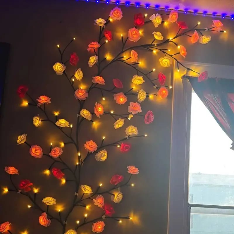 Magie ist da! 🌹 144 LED-Rosenbaumlichter