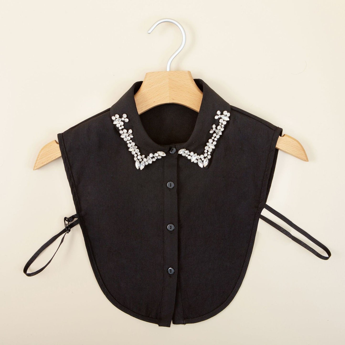 🎄 ✨Exquisiter abnehmbarer Premium-Kragen, verziert mit Kristallverzierungen