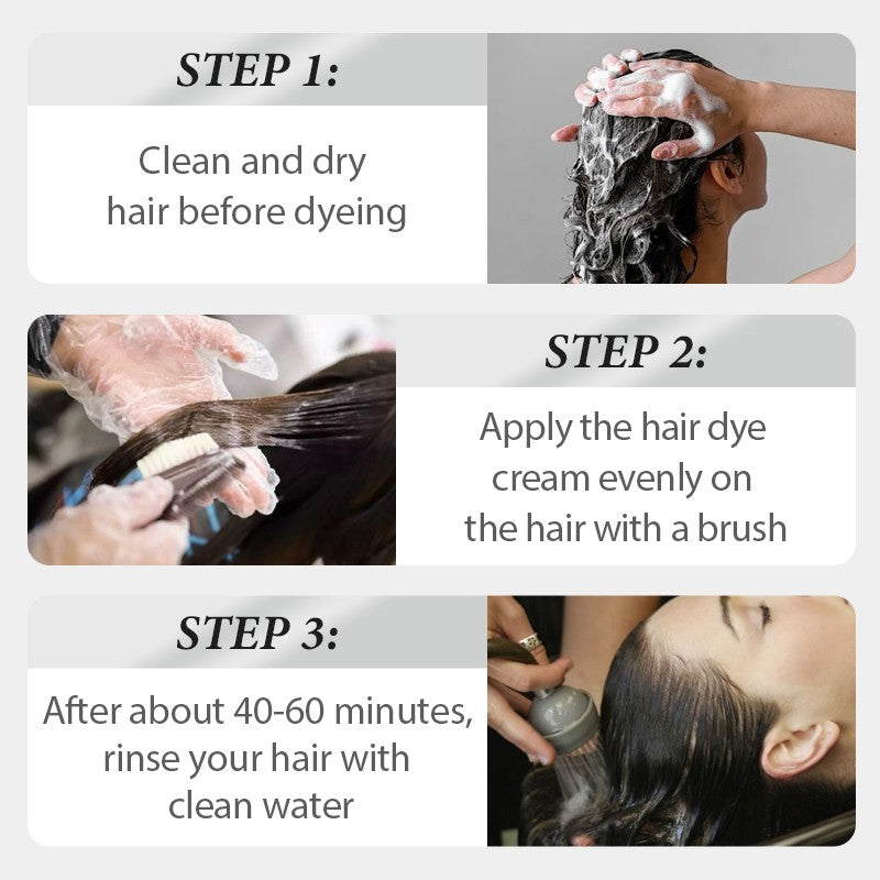 🏆Letzter Tag Rabatt -50%🎁2 in 1 natürliche Essenzextrakt graue Haarfarbe