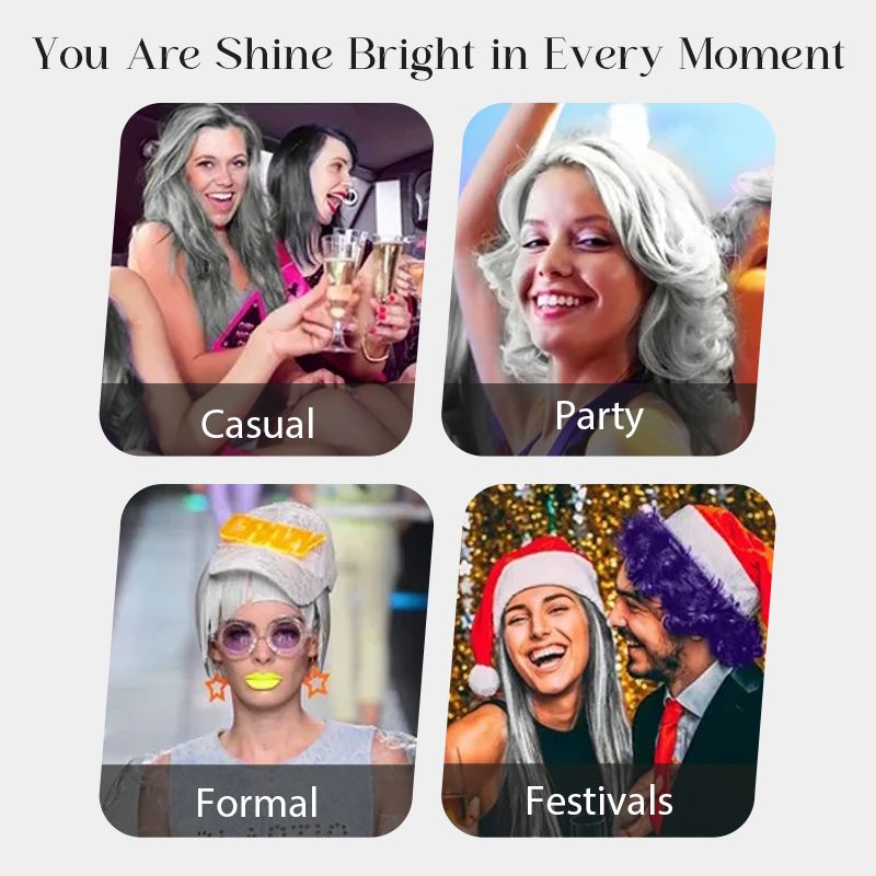 🏆Letzter Tag Rabatt -50%🎁2 in 1 natürliche Essenzextrakt graue Haarfarbe