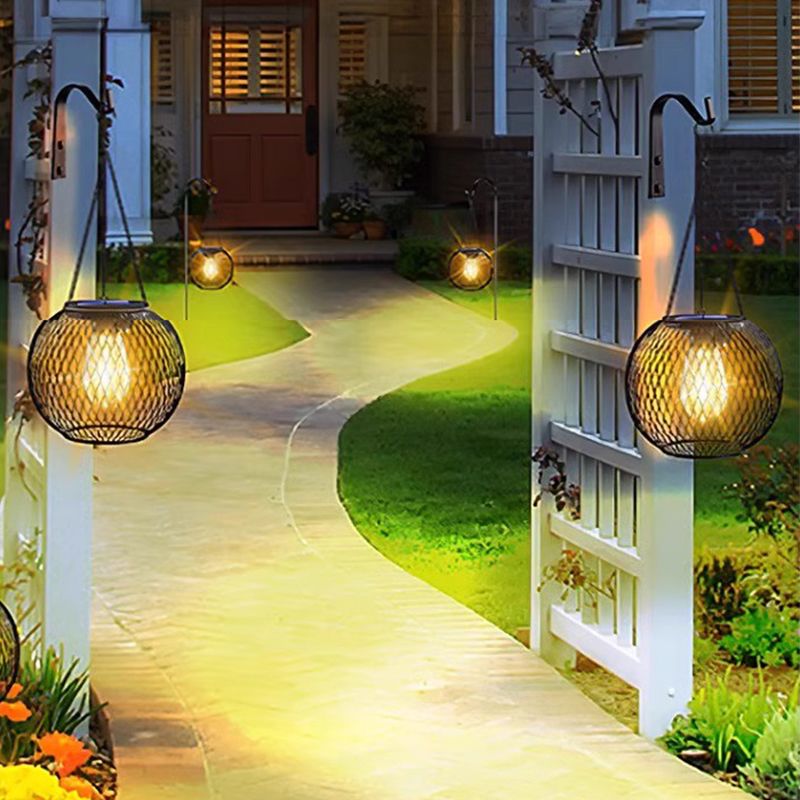 Solar Hängelampe für Garten & Terrasse – Wetterfeste Metall-Laterne für Stimmungsvolle Außenbeleuchtung