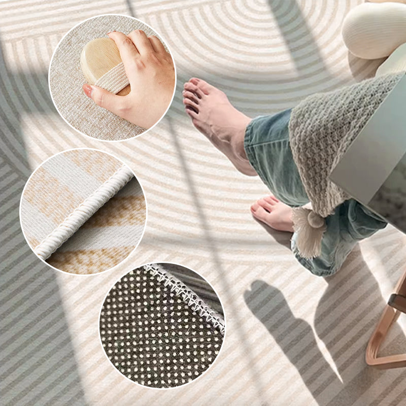 ✨ Moderner Teppich im Cream-Style – Weicher Wohnzimmer- & Schlafzimmerteppich, stilvoll für Sofa, Couchtisch & Bettkante