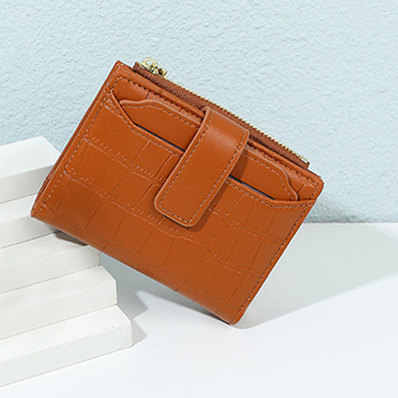 💥 Neu: Bestseller - Kompaktes monochromes Damenportemonnaie