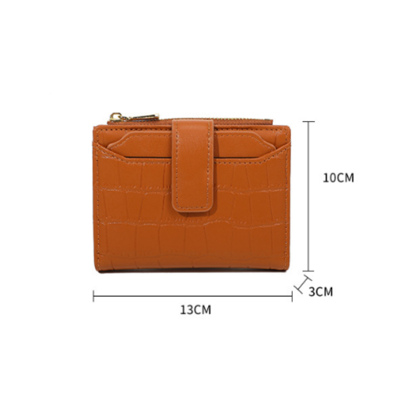 💥 Neu: Bestseller - Kompaktes monochromes Damenportemonnaie