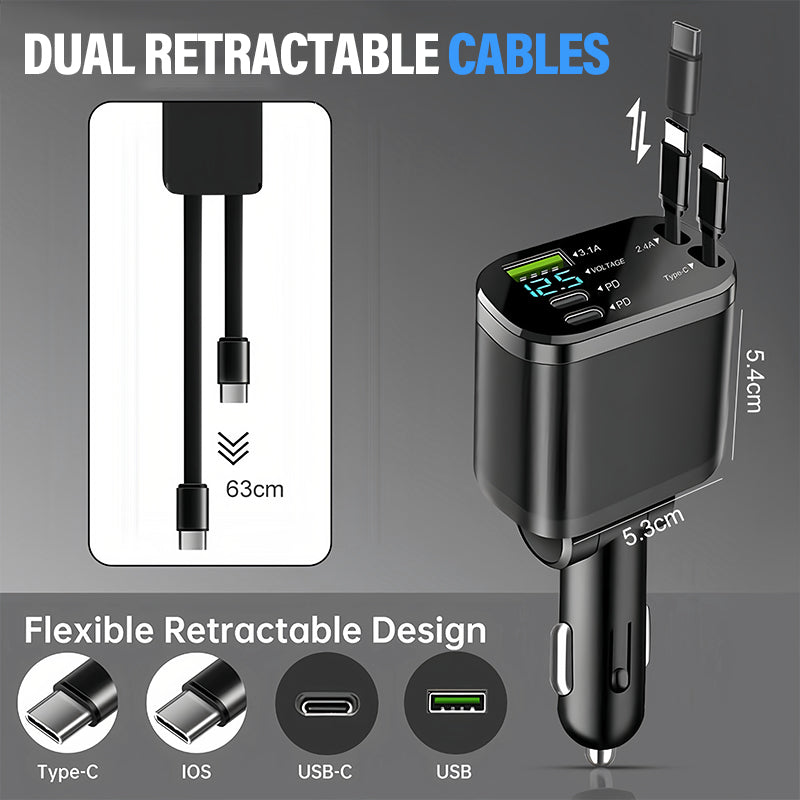 🔥Schnellladegerät für Autos mit Sternenhimmel-Ambientebeleuchtung